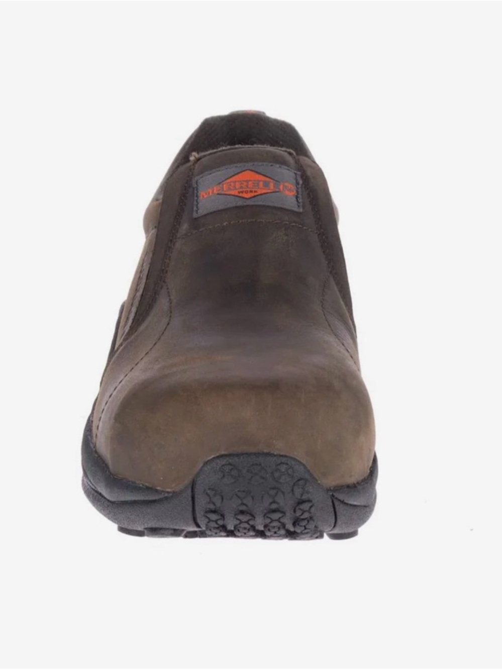Merrell Men's Dark Brown Leather Slip-On Composite Toe Work Loafer Size 11.5 - Picture 4 of 16